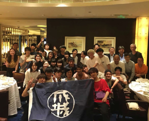 到着初日、上海成城会OBとの懇親会会場