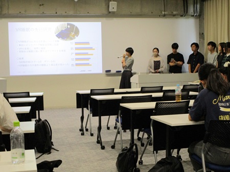 「VR睡眠は睡眠の満足度を向上できるか」の発表