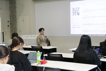 学生からたくさんの質問がありました