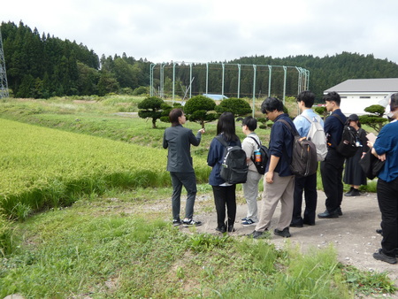 町職員さんによる地域農業の実態についての解説