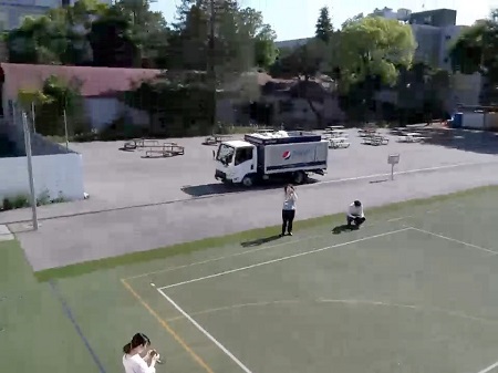 ドローンから撮影した風景 （撮影：法学部２年 藤野来望）