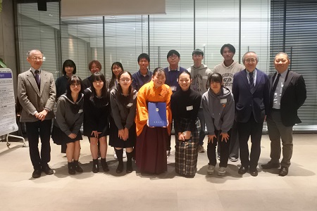 【高大連携分科会】最優秀発表者には表彰状が授与されました