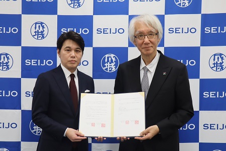 左：木下学部長、右：大友学校長