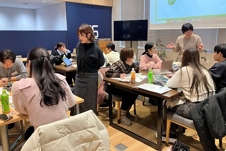 現地研修:酒田市でのグループワークの様子