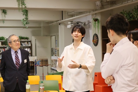 学長、職員とも率直に意見交換