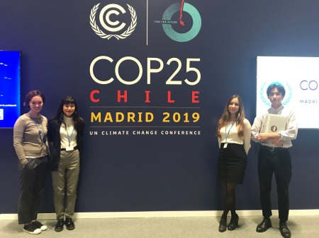 COP25 初日(一番左が本人)