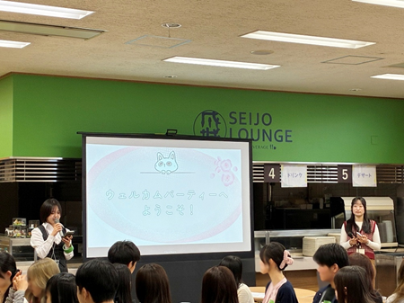 司会進行は厚生部＆学生生活充実化プロジェクトの学生